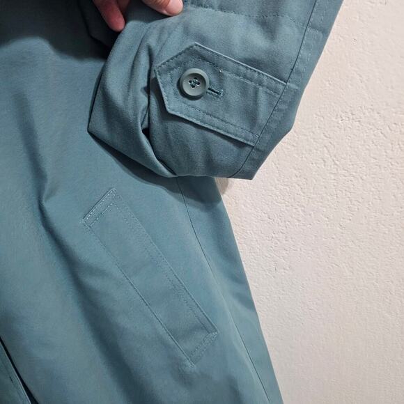 LONDON FOG Limited Edition Insulated Rain Jacket in Teal Blue Size Petite XS - Picture 6 of 10